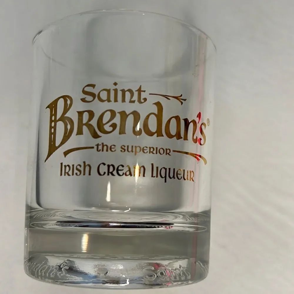 Saint Brendan’s Irish Cream Liqueur 8 Oz Superior 2 1/2 In Round Set 2